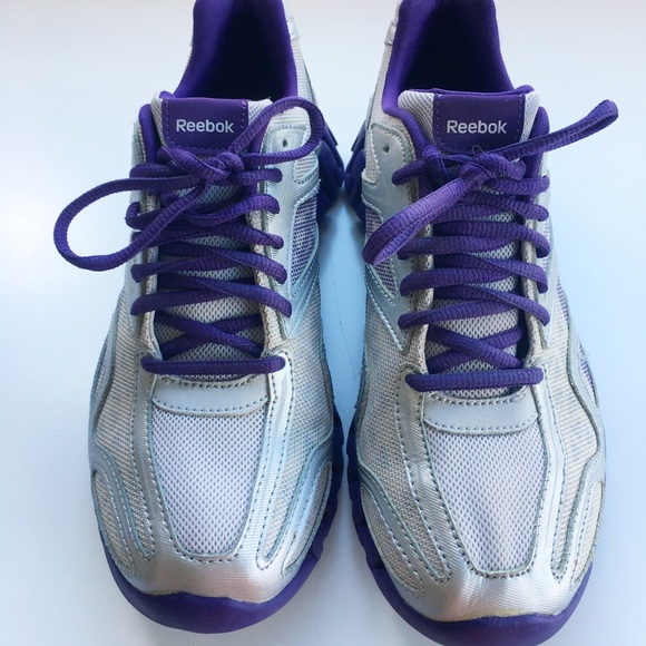 REEBOK PURPLE/GRAY ZIGTECH TRAINERS - Picture 2 of 11